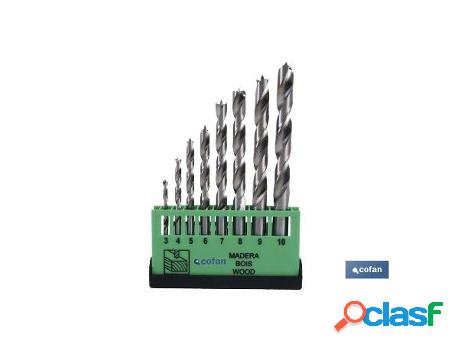 Jgo. de 8 brocas profes. para madera