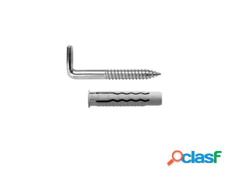 Kit sanitario alcayata con taco ø 10 x 50 mm. fijación