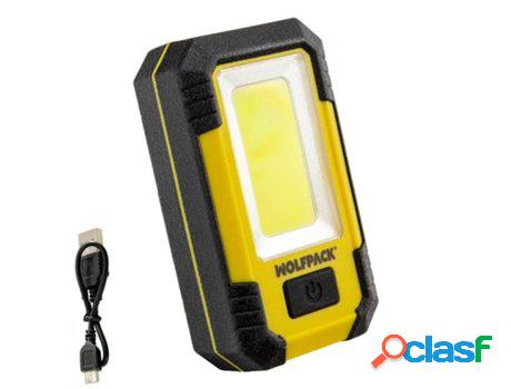 Linterna led recargable con iman y gancho 500 lumenes