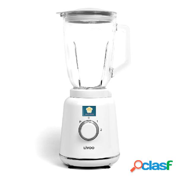 Livoo Licuadora batidora blanco 1,5 L 800 W