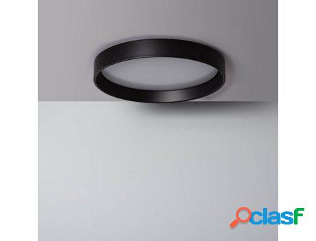 Lámpara LED LEDKIA Circular (Negro - LED Integrado - 30 W)