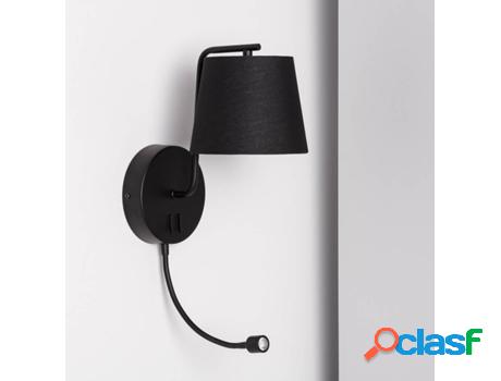 Lámpara de Pared LEDKIA Kuomba (Negro - E27 - 40 W)