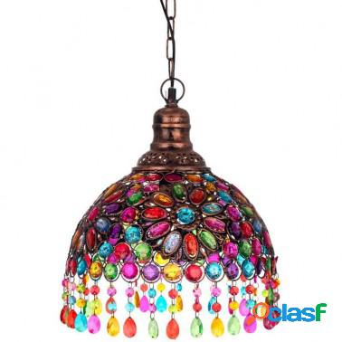 Lámpara de techo media esfera estilo hindú