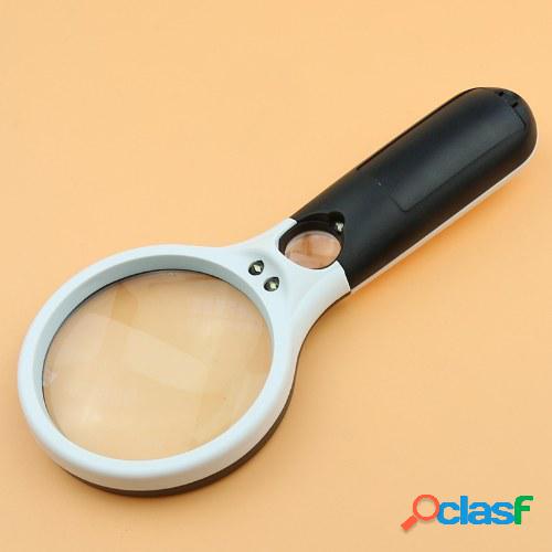 Lupa KKmoon con lupa de luz 2.5X 45X Lupa LED de mano de
