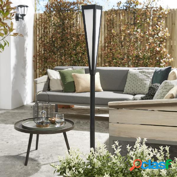 Luxform Antorcha LED solar de jardín Wehmouth blanco y
