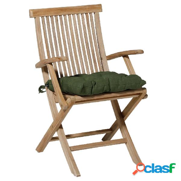 Madison Cojín para silla Panama verde 46x46 cm