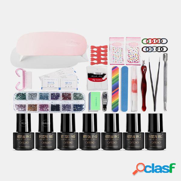 Manicura Uña Pulimento Gel Kit UV LED Gel Uña Pulido