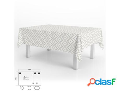 Mantel hule rectangular zigzag. impermeable antimanchas pvc