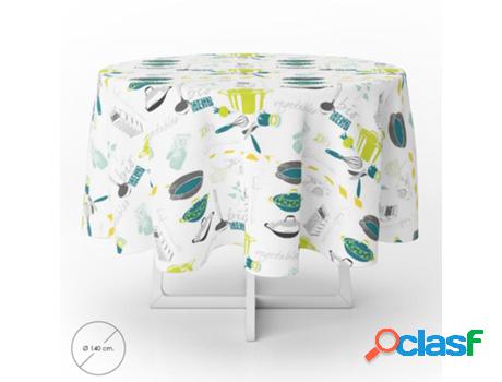 Mantel hule redondo accesorios cocina impermeable