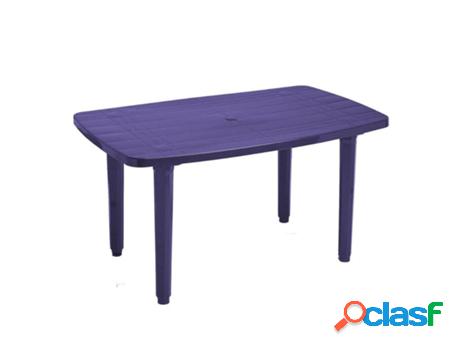 Mesa resina 140x90 cm azul 4022az