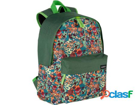 Mochila MINECRAFT Crazy (Multicolor - Poliéster - 39x30x14