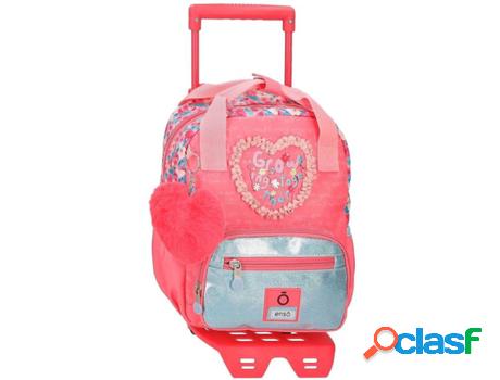 Mochila con Trolley ENSO Together Growing (Rosa - 23x28x10