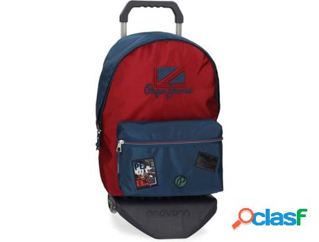 Mochila con Trolley PEPE JEANS Chest (Rojo - 31x44x15 cm)