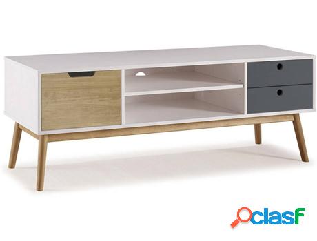 Mueble TV VS VENTA-STOCK Leti (140x40x52 cm - Pino Macizo -