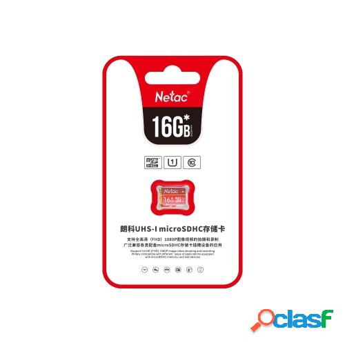Netac TF（MicroSD）16GB Memory Card U1 C10 Traffic