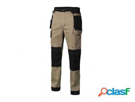 Pantalon bicolor canvas stretch con bolsillos flotantes