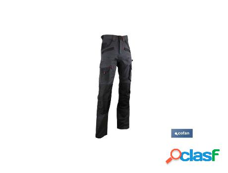 Pantalon trabajo multib. carlson 300gms/m gris-negro t-40