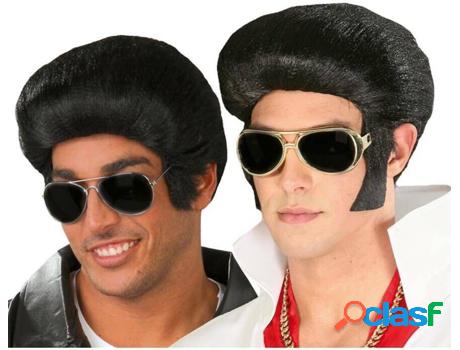 Peluca DISFRAZZES Rock Negro (Talla: Talla Universal)