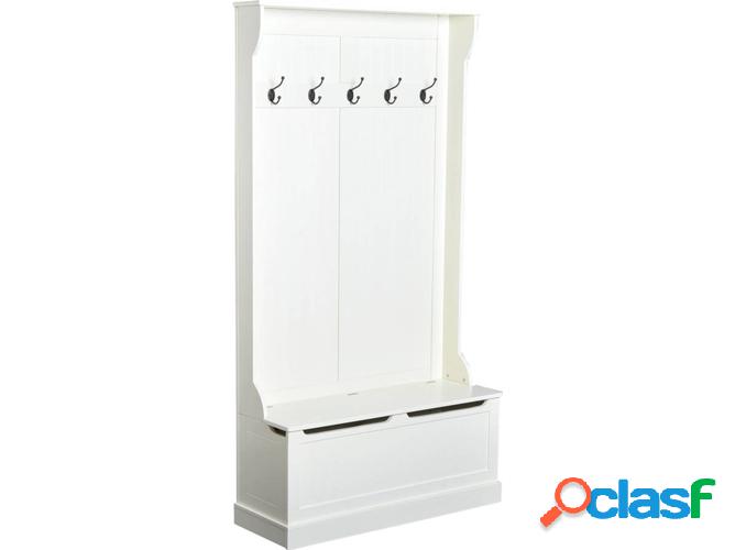 Percha HOMCOM Blanco (MDF - 96 x 34 x 179.7 cm)
