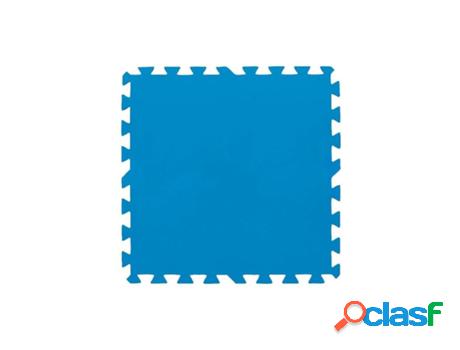 Protector suelo piscina multiusos set 8 piezas de 50x50 cm.