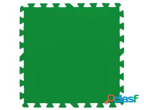 Protector suelo piscina multiusos set 8 piezas de 81x81 cm.