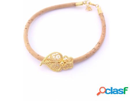 Pulsera EJOIAS Jazmín Filigrana Portuguesa y Corcho (Plata