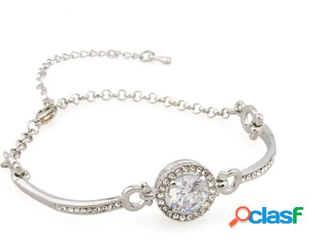 Pulsera VANCRYSTALS Cisne (Latón - Plateado - 24 cm)