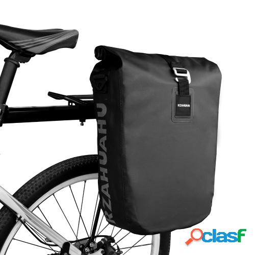 RZAHUAHU impermeable bicicleta trasera Rack bolsa 20L