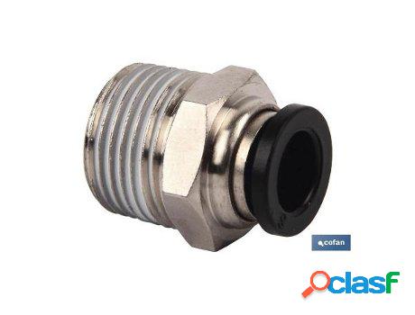 Racor roscado recto t-6, r-1/2 caja 5 unid.