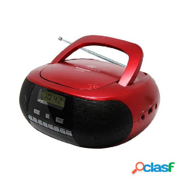 Radio CD Sunstech CRUSM400RD/ Roja