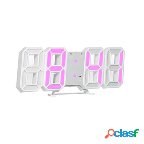 Reloj digital LED 3D Reloj de mesa electrónico Reloj