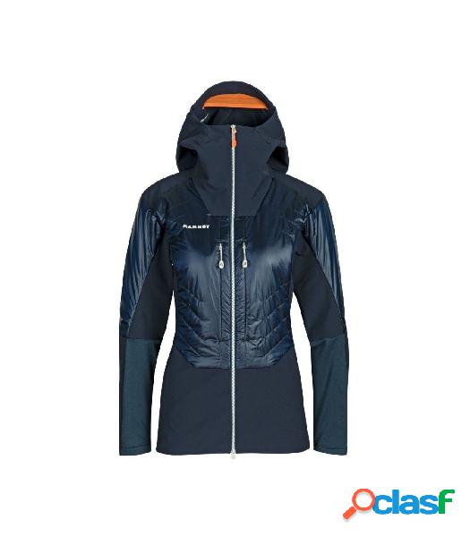 SOFT SHELL MAMMUT CON CAPUCHA EISFELD SO HYBRID MUJER AZUL S