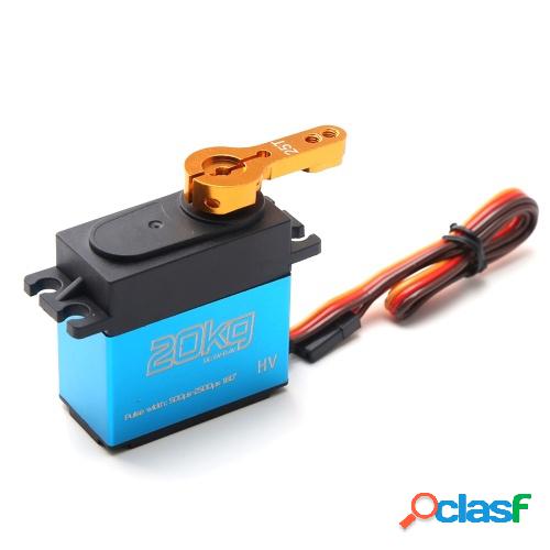 Servo Digital 20kg alto par 180 ° engranaje de acero