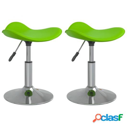 Sillas de comedor 2 uds acero cromado y cuero artificial