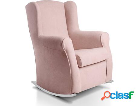 Sillón Balancín SUEÑOSZZZ Carla (Salmón - Madera y Tela