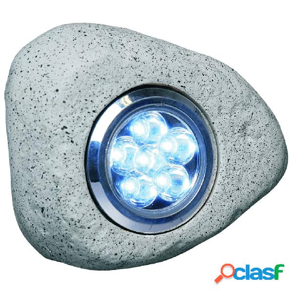 Smartwares Focos LED en forma de roca 3 unidades 2,7 W gris