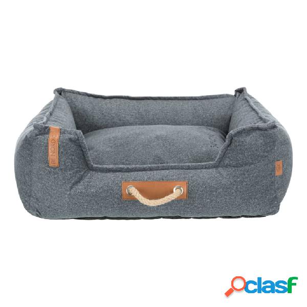 TRIXIE Cama para perros BE NORDIC Föhr Soft gris 80x60 cm