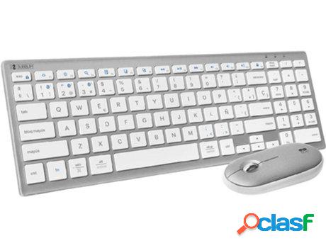 Teclado + Ratón SUBBLIM SUBKBC-PEX100 Plateado