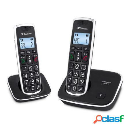 Telefono inalambrico spc comfort kaiser 7609n/ pack duo/