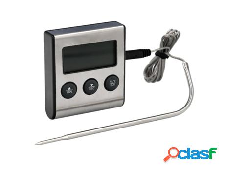 Termometro digital cocina con sonda cableada, y lector