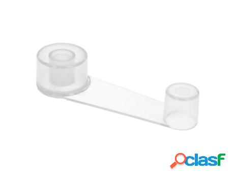 Tope puerta adhesivo con retenedor transparente
