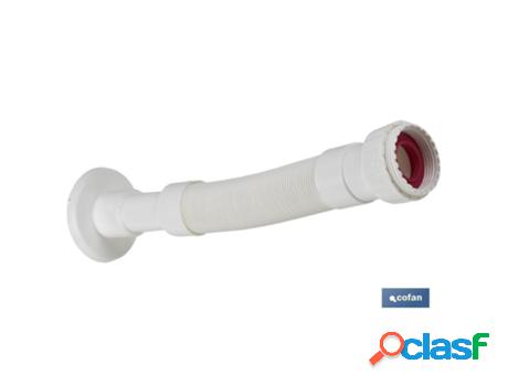 Tubo flexible blanco 1 1/2 con reductor 1 1/4 ø32-40
