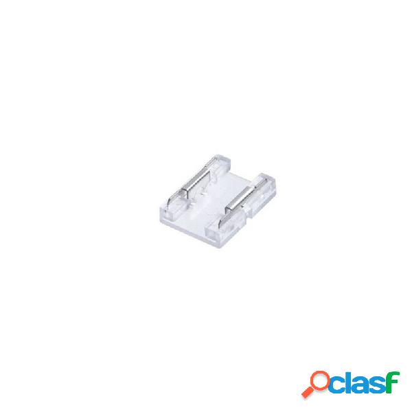 Unión / conector transparente para tiras led cob + smd -