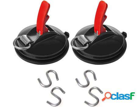 Ventosas para Camping PROPLUS Anillos y 4 ganchos en forma