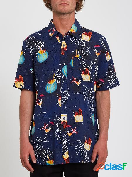 Volcom Camisa Cosmic Vaca - BLUEPRINT