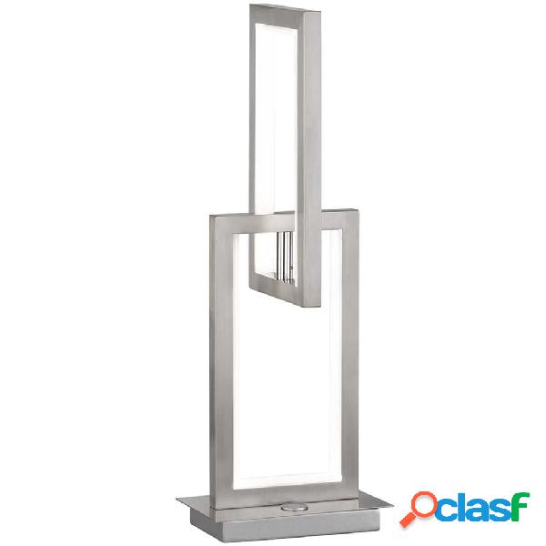 Wofi Luz de mesa LED Muriel níquel mate
