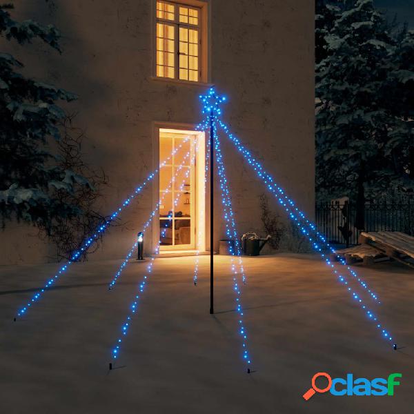 vidaXL Luces de árbol de Navidad interior 400 LED azul 2,5