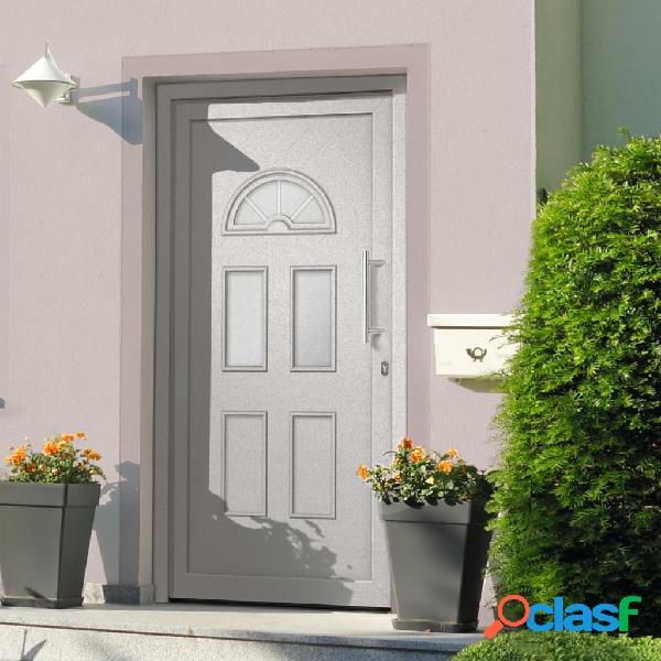 vidaXL Puerta de entrada blanca 88x208 cm