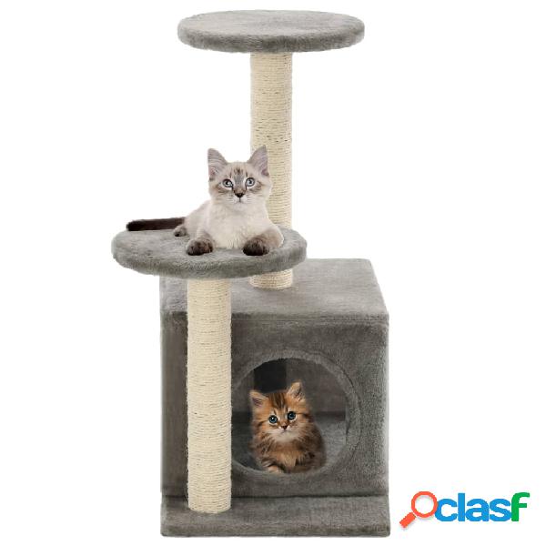 vidaXL Rascador para gatos con poste rascador de sisal 60 cm