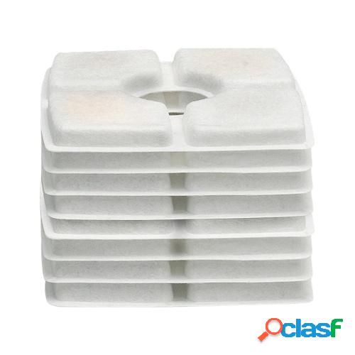 8 piezas de resina de carbón activo filtro cuadrado